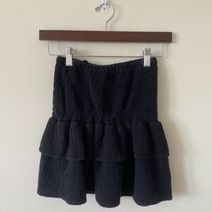 Cotton On black ruffle skirt